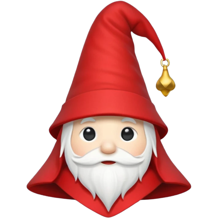 Cappello da gnomo, senza viso (solo cappello)  emoji