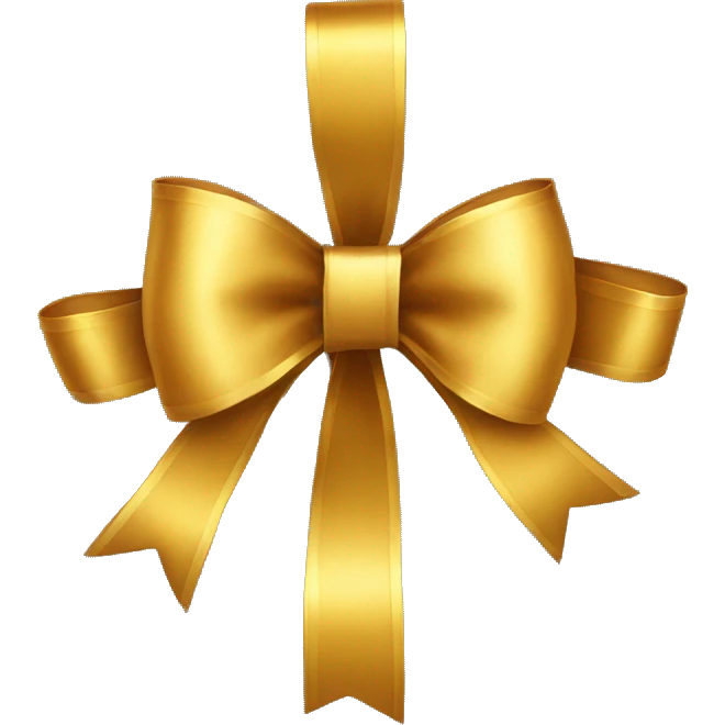 golden bow emoji