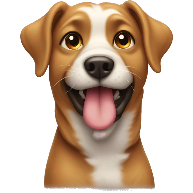 dog emoji blowing kiss emoji