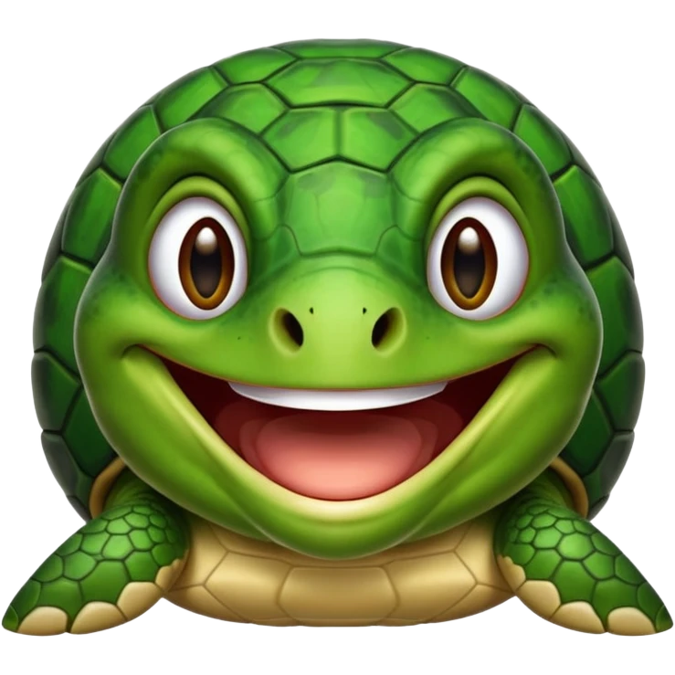 Turtle laughing emoji