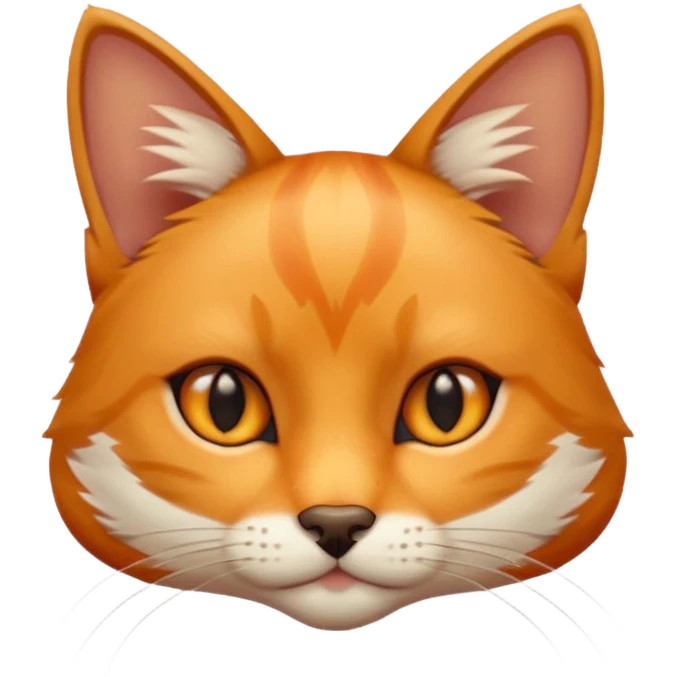 Cat with slim fox eyes  emoji