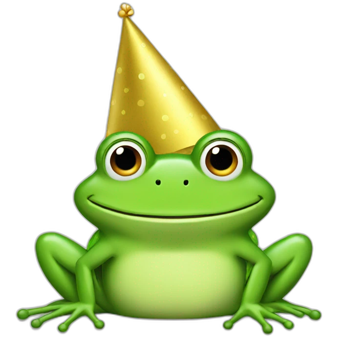 frog-with-hat-birthday emoji