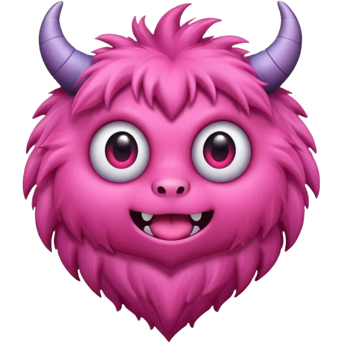 heart shaped monster cute emoji