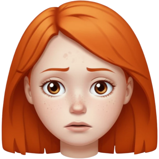 a girl is sad and mad emoji