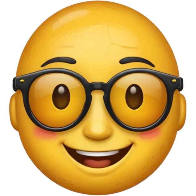 Oil and emoji with dark glasses emoji