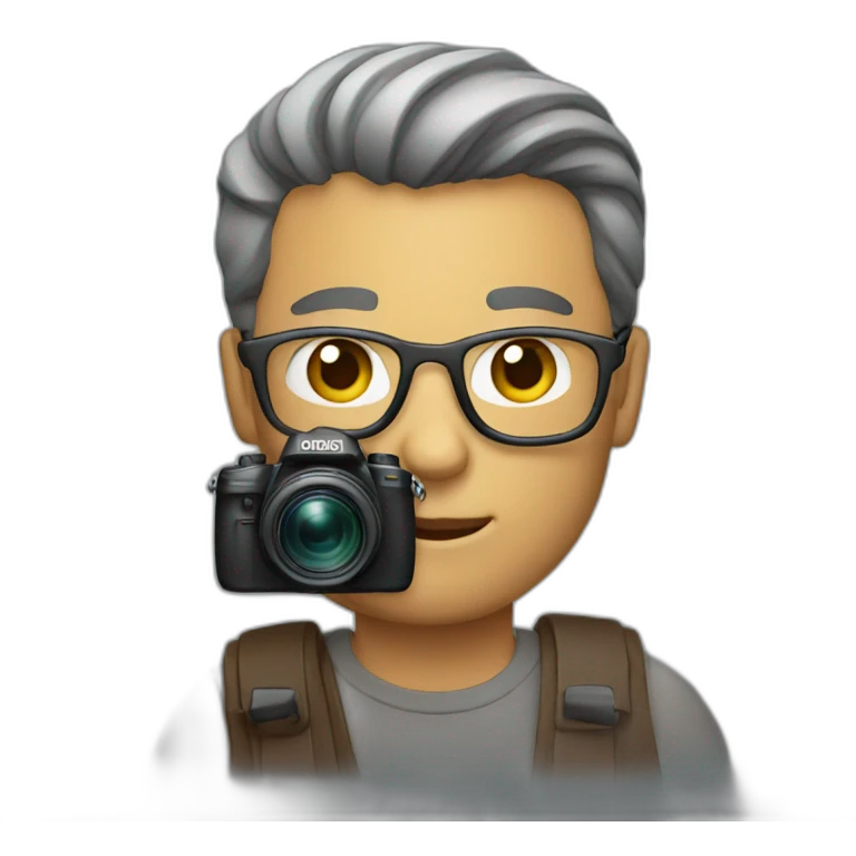 Man with a camera emoji