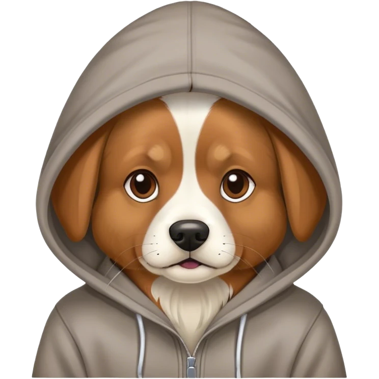 Dog with a hoodi emoji