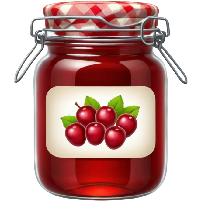 jam jar with label emoji