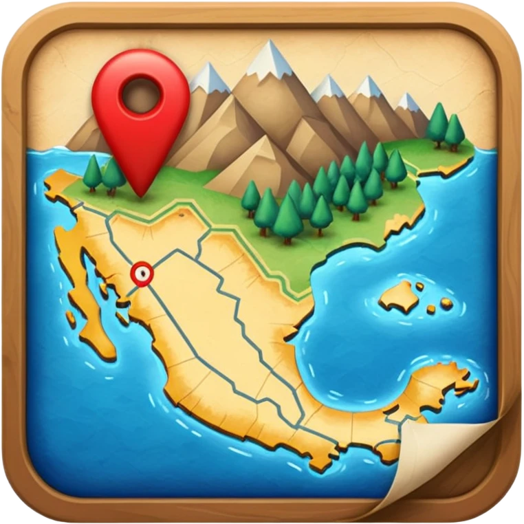 Wall map  emoji