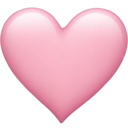 Baby pink heart emoji