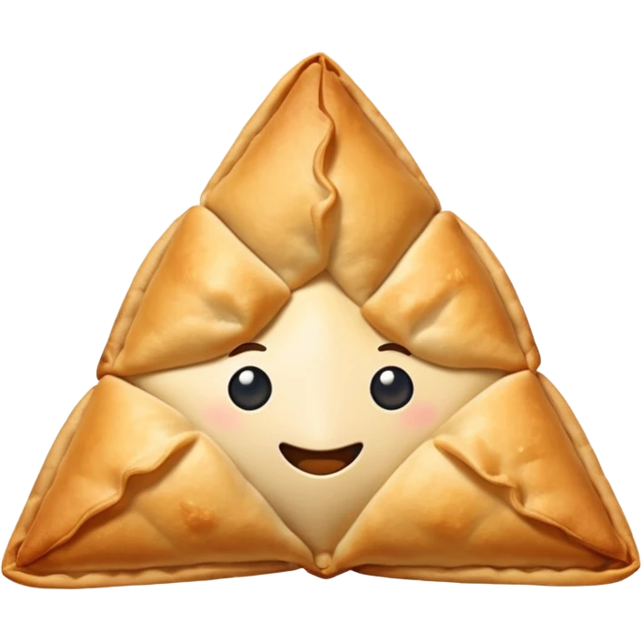 Crispy Handmade Samosa Brand Logo emoji