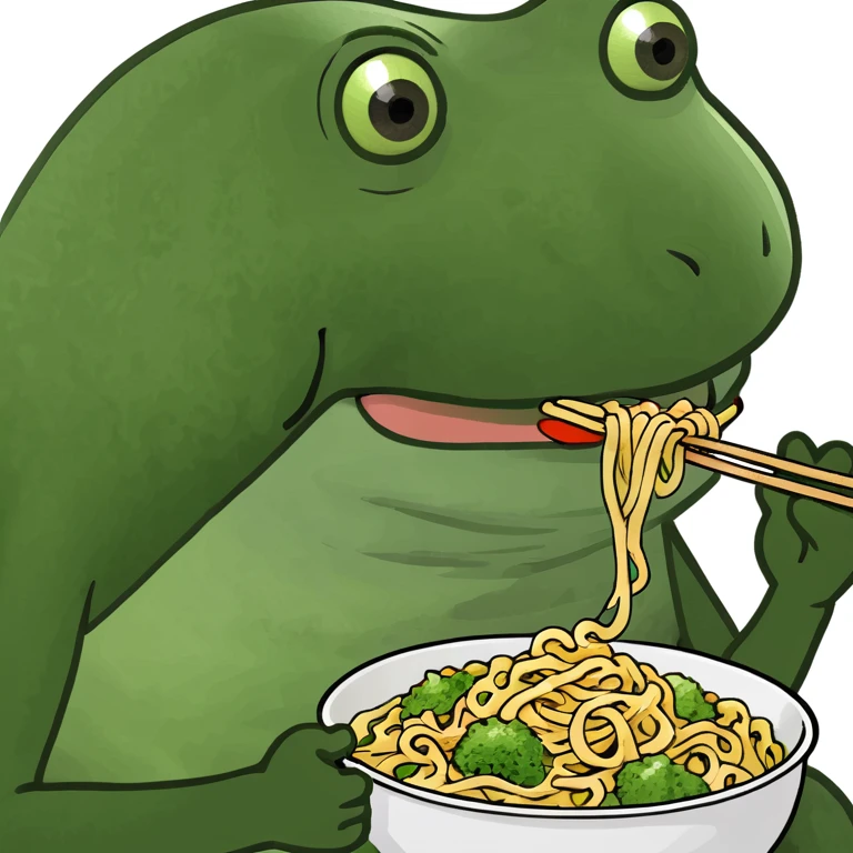 bufo eating noodles emoji