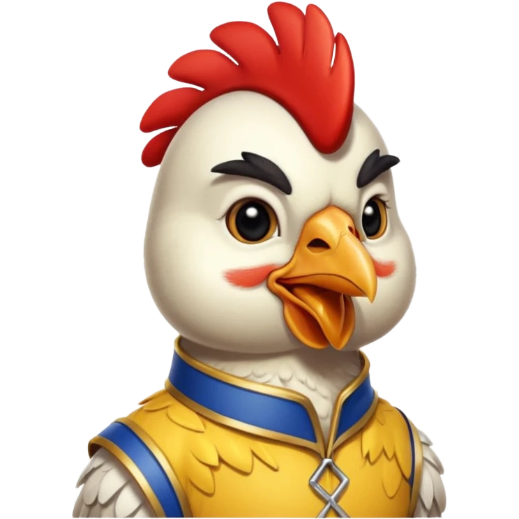 Chicken jockey emoji