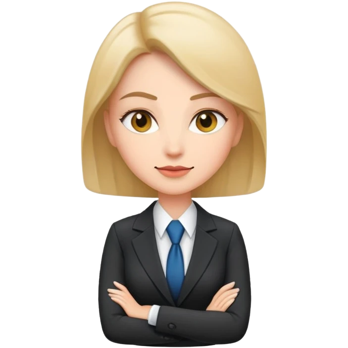 professional businesswoman in a suit emoji