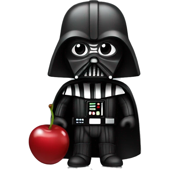Darth carder with cherry in the body emoji