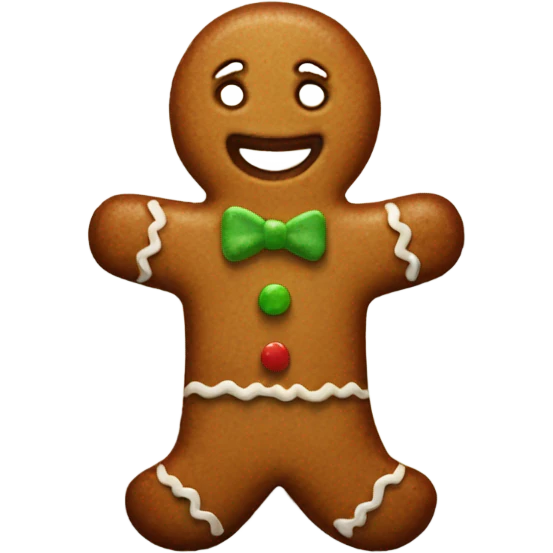 gingerbread man emoji