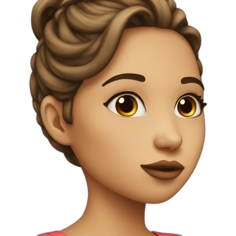 Kissing girl emoji