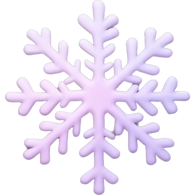 pastel pink snowflake  emoji