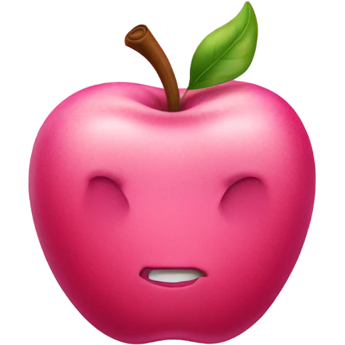 Pink Apple emoji