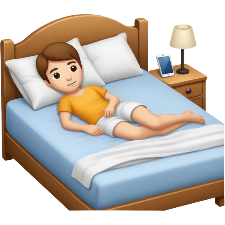 Laying in bed  emoji