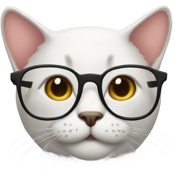 Cat whith glasses emoji