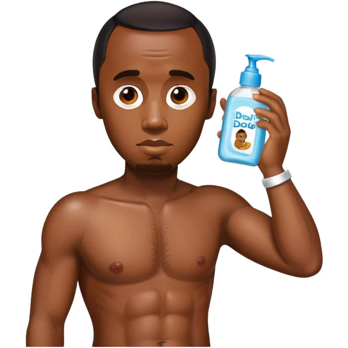 P Diddy with baby oil emoji