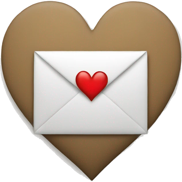 memo with heart emoji