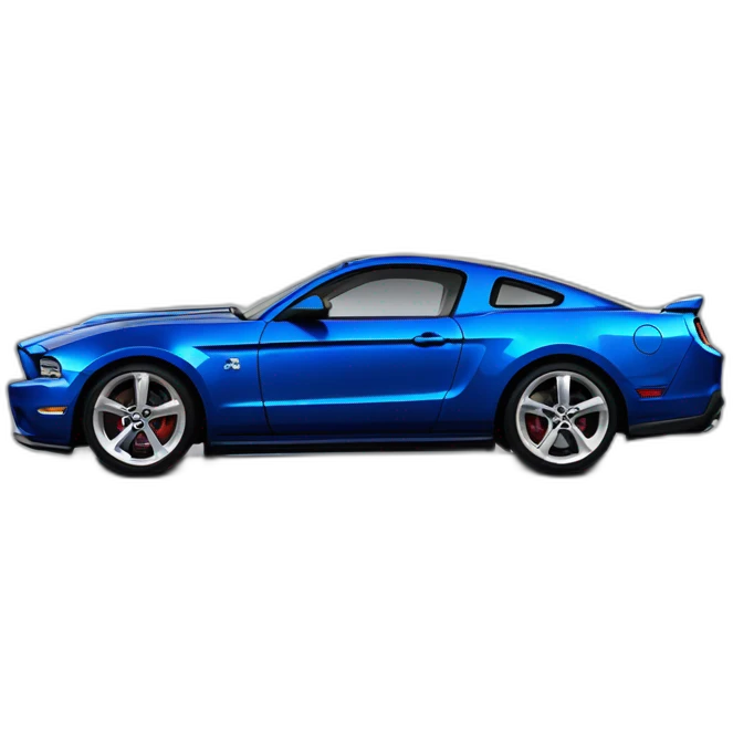 Mustangs gt 2010 décapotable color blue metallic MYAMOR plate emoji