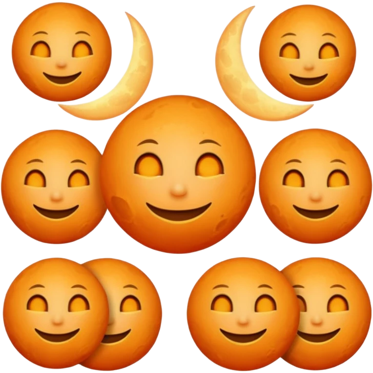 orange moon emoji