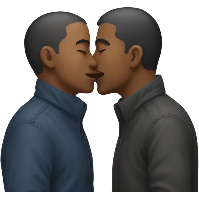 gay guys kissing emoji