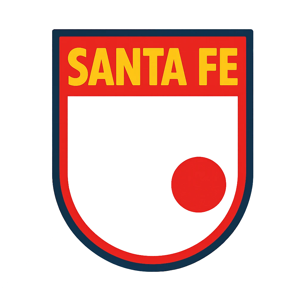 escudo de Santa Fe, modern style, clean lines, vibrant colors emoji