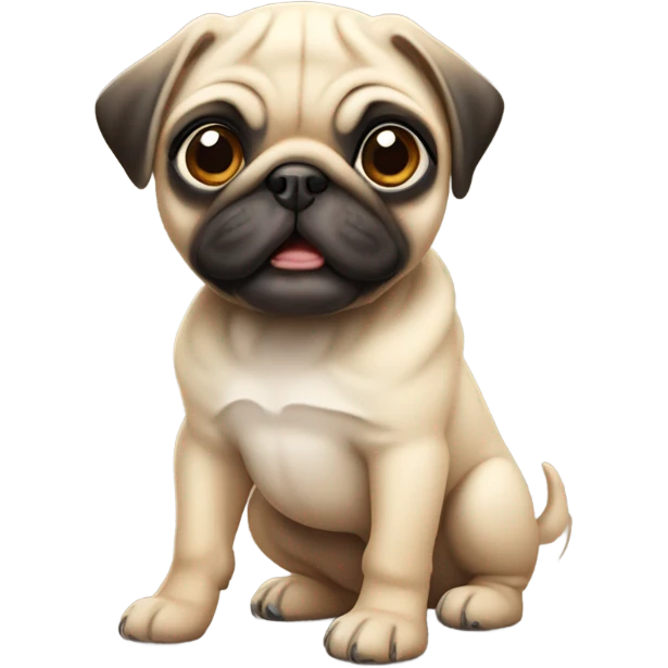 Cute pug puppies  emoji