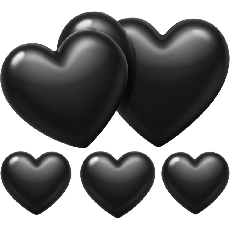Black heart emoji emoji