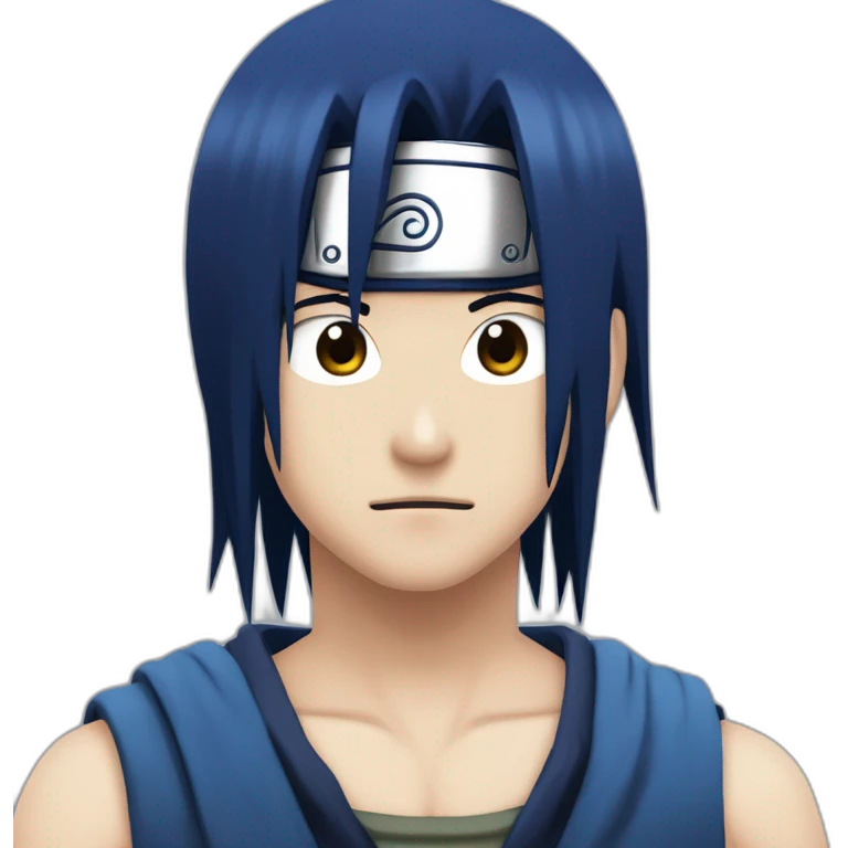 Uchiha Sasuke Blue Hair emoji
