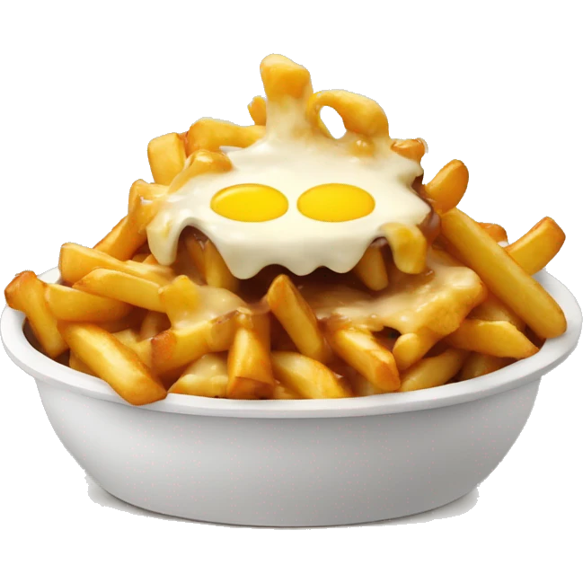 poutine qui mange une poutine  emoji