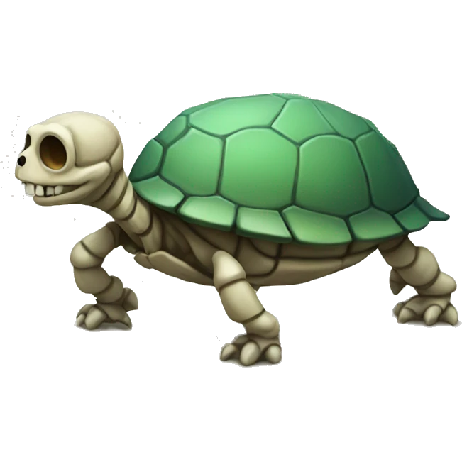 A skeleton turtle emoji