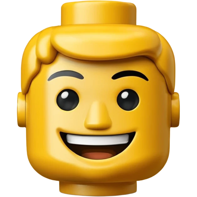 Lego man head emoji