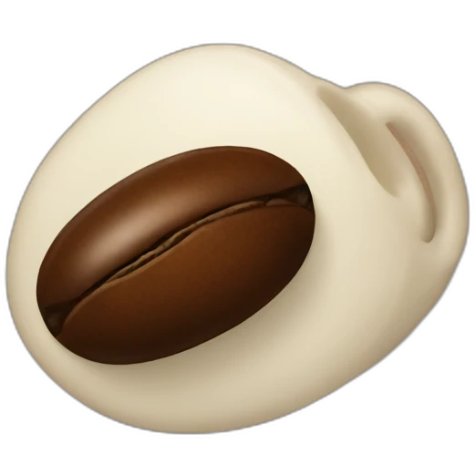 Coffee bean emoji