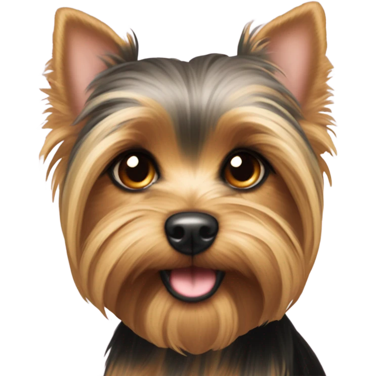 Cute apple head yorkie  emoji
