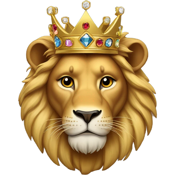 Lion wth crown emoji
