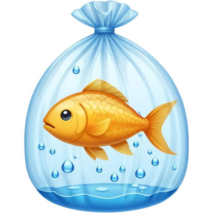1 ios  fish inside a plastic bag emoji