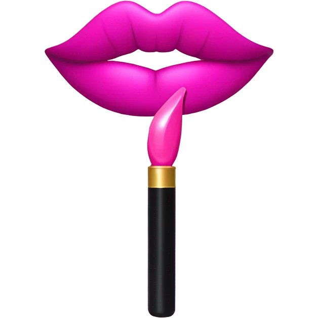 pink kiss emoji