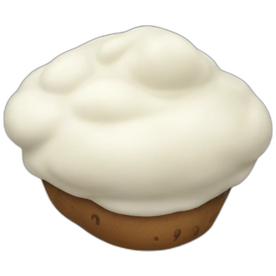 caca blanc emoji
