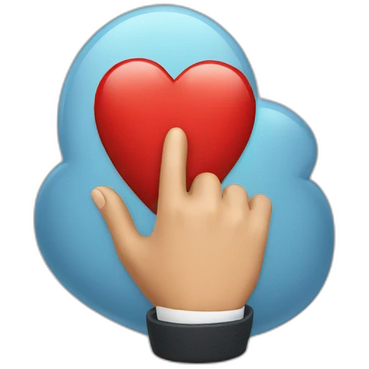 Coeur avec les main emoji
