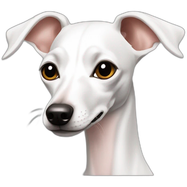 White italian greyhound  emoji
