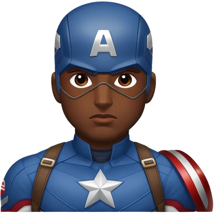 Captain America black emoji