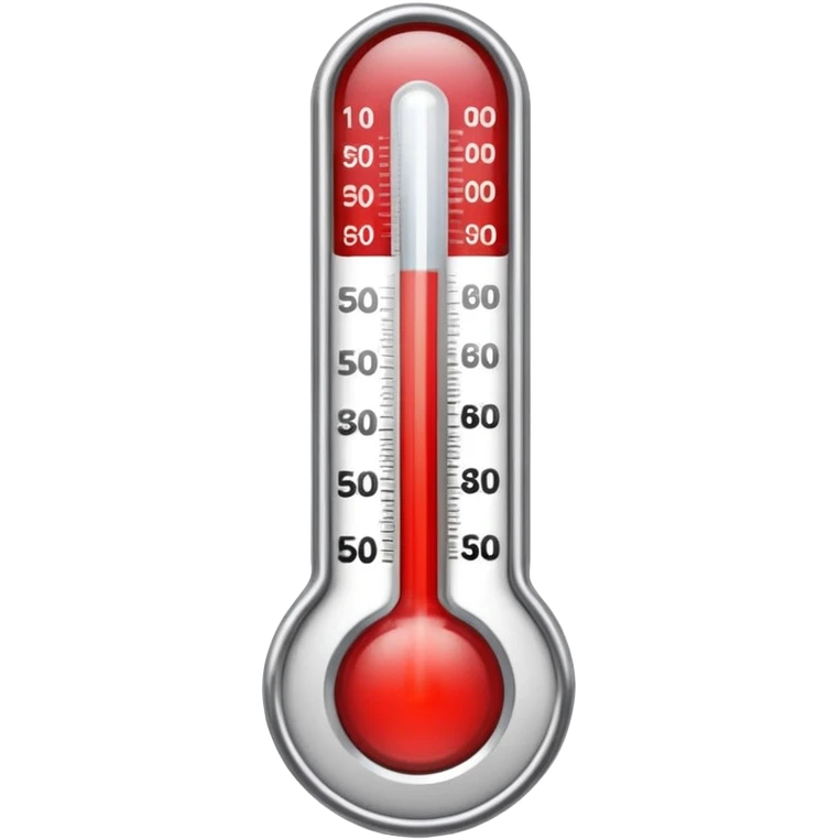 thermometer in red emoji