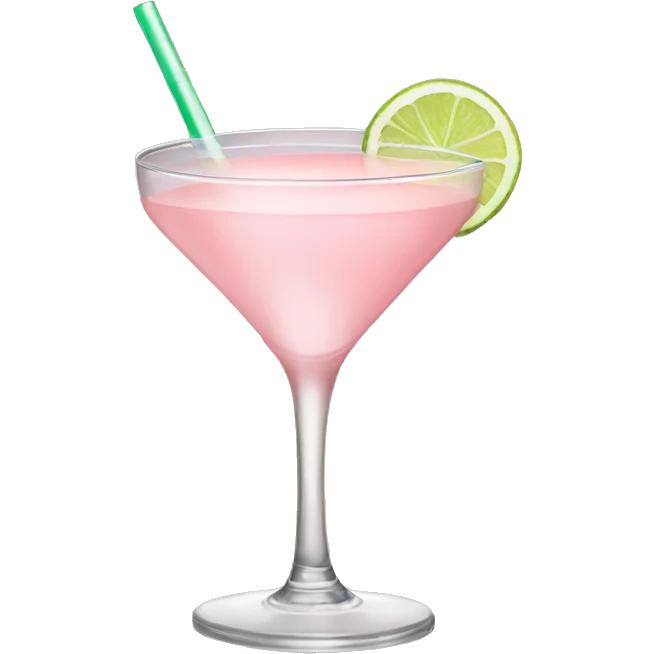 Light pink cocktail emoji