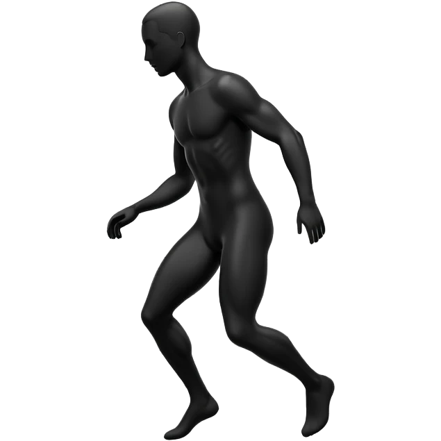 Simple male silhouette formed by subtle flowing energy, minimalist monochrome abstract waves, no facial features emoji