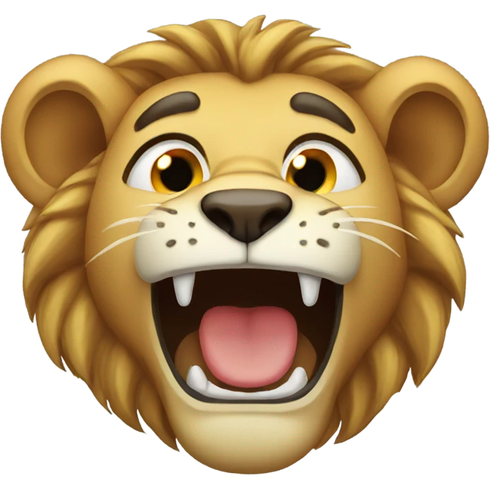 Lion crying emoji